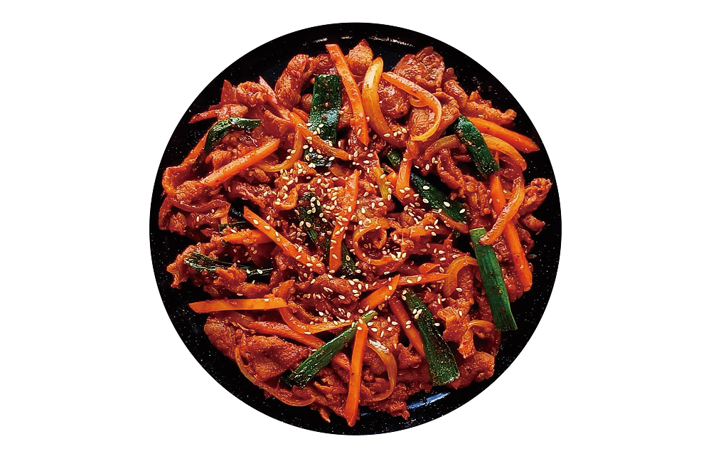 spicy pork bulgogi stir fry meal kit 2